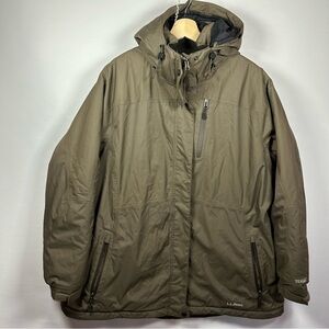 L.L. Bean Khaki Ski & Snow Jacket